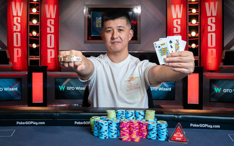 刘家观夺得WSOP历史上首个$25,000 PLO豪客赛冠军，奖金229万美元