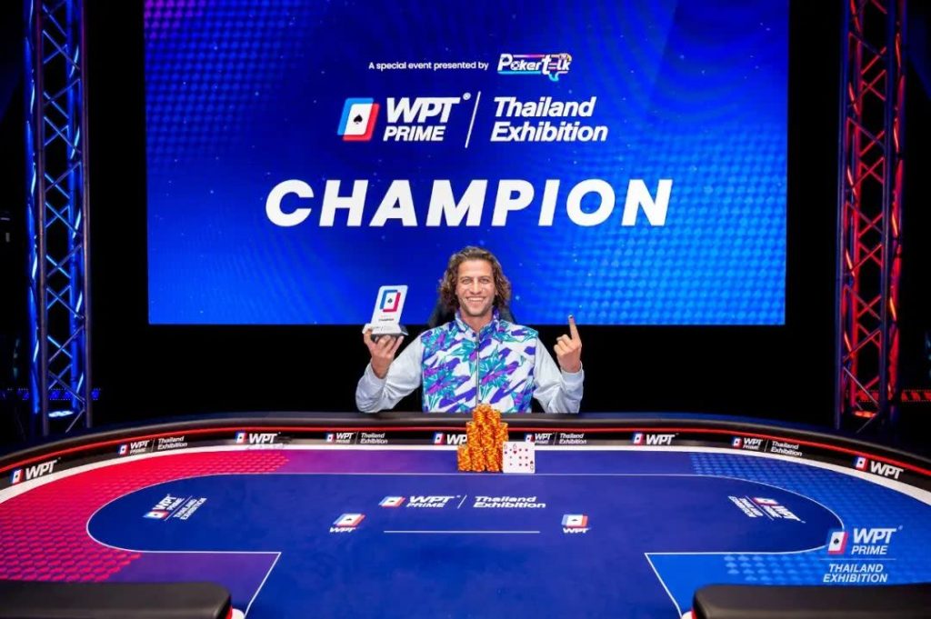 WPT泰国站 | 历史诞生！瑞典玩家ILJA开幕赛夺冠拿到泰国首座扑克冠军奖杯